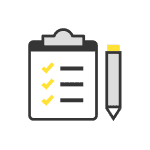 list and pencil icon