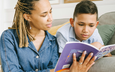 Mother & Son Reading
